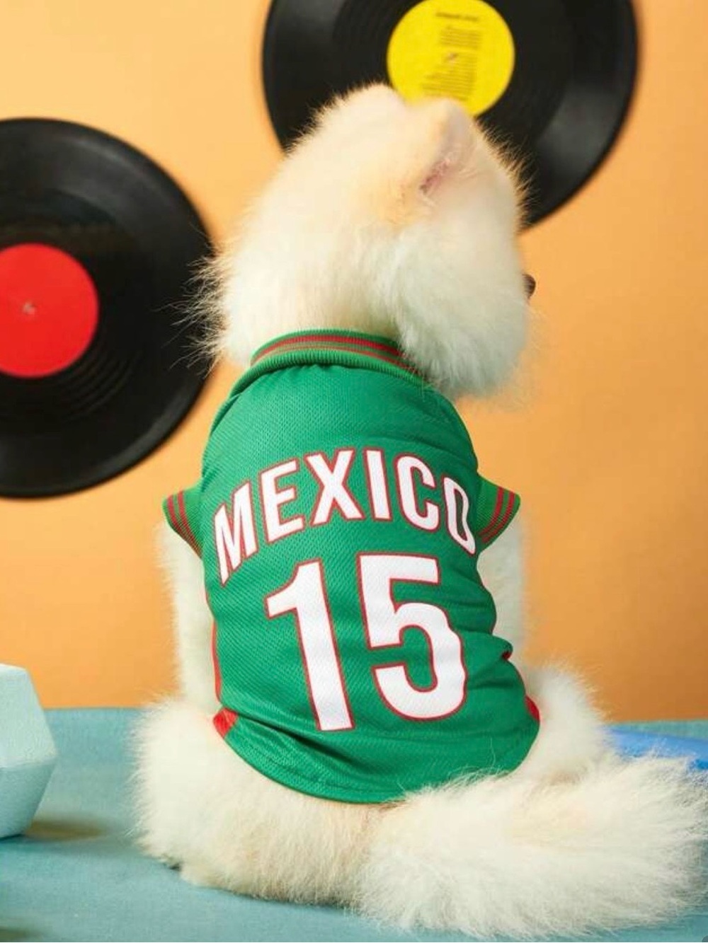 Mexico #15 Green Dog Jersey